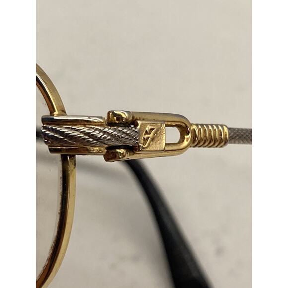 Fresco Men’s Eyeglasses 22K Gold Plated “F10” 3-Micron *FRAMES ONLY* - Picture 6 of 11